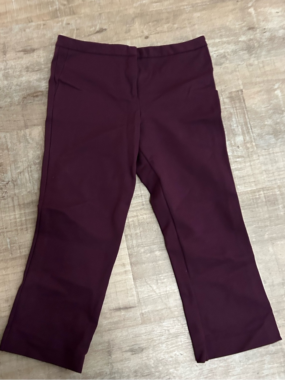 adidas Women's Cropped Pants in Burgundy